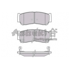 Y029-35J ASHUKI Комплект тормозных колодок, дисковый тормоз