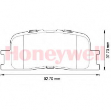 572583B BENDIX Комплект тормозных колодок, дисковый тормоз