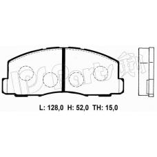 IBD-1525 IPS Parts Комплект тормозных колодок, дисковый тормоз