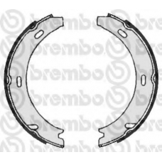 S 50 506 BREMBO Комплект тормозных колодок, стояночная тормозная с