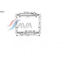 MN2045 AVA Радиатор, охлаждение двигателя