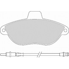 FD6684E NECTO Комплект тормозных колодок, дисковый тормоз