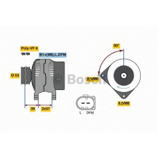 0 986 080 600 BOSCH Генератор