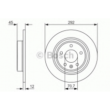 0 986 479 C58 BOSCH Тормозной диск