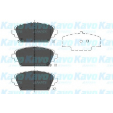 KBP-2012 KAVO PARTS Комплект тормозных колодок, дисковый тормоз