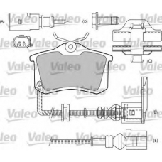 540149 VALEO Комплект тормозных колодок, дисковый тормоз