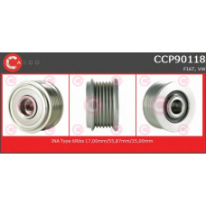 CCP90118 CASCO Ременный шкив, генератор