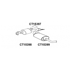 CT15398 VENEPORTE Предглушитель выхлопных газов