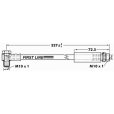 FBH6736 FIRST LINE Тормозной шланг