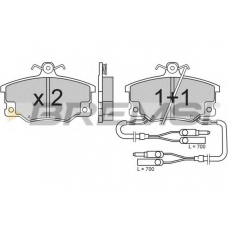 BP2210 BREMSI Комплект тормозных колодок, дисковый тормоз