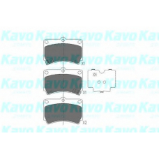 KBP-4501 KAVO PARTS Комплект тормозных колодок, дисковый тормоз