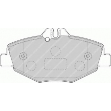 FSL1414 FERODO Комплект тормозных колодок, дисковый тормоз