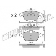 691.4 TRUSTING Комплект тормозных колодок, дисковый тормоз