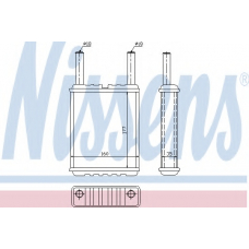 71958 NISSENS Теплообменник, отопление салона