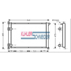 0917301 KUHLER SCHNEIDER Радиатор, охлаждение двигател