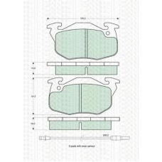 8110 10044 TRIDON Brake pads - front