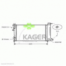 31-0183 KAGER Радиатор, охлаждение двигателя