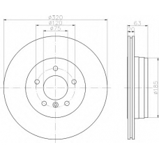 8DD 355 109-931 HELLA Тормозной диск