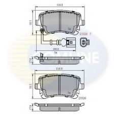 CBP11313 COMLINE Комплект тормозных колодок, дисковый тормоз