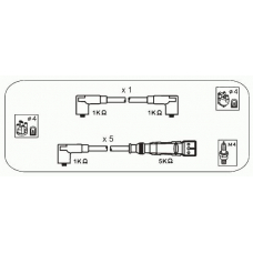 ABM4 JANMOR Комплект проводов зажигания
