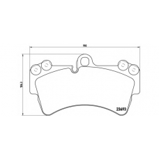 07.B314.20 BREMBO Комплект высокоэффективных тормозных колодок