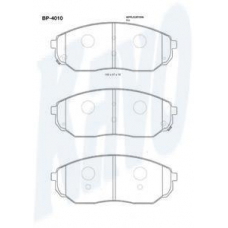 BP-4010 KAVO PARTS Комплект тормозных колодок, дисковый тормоз