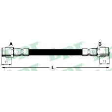 6T46748 LPR Тормозной шланг