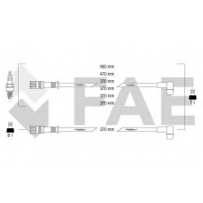 86010 FAE Комплект проводов зажигания