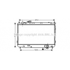 KAA2084 AVA Радиатор, охлаждение двигателя