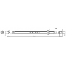 VBH989 MOTAQUIP Тормозной шланг