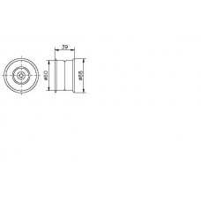 TKR 9058 TIMKEN Паразитный / ведущий ролик, зубчатый ремень