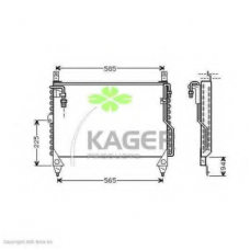 94-5787 KAGER Конденсатор, кондиционер