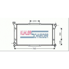 2502301 KUHLER SCHNEIDER Радиатор, охлаждение двигател