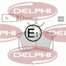 LP1556 DELPHI Комплект тормозных колодок, дисковый тормоз