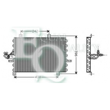 CO0227 EQUAL QUALITY Конденсатор, кондиционер