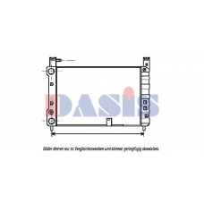 080200N AKS DASIS Радиатор, охлаждение двигателя