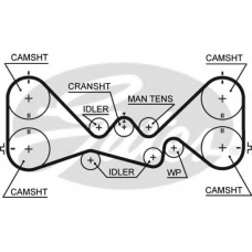 5612XS GATES Ремень ГРМ