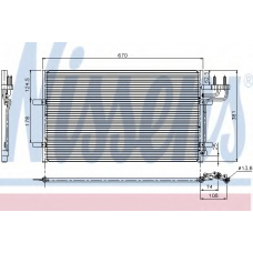 94663 NISSENS Конденсатор, кондиционер