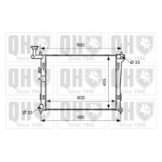 QER1648 QUINTON HAZELL Радиатор, охлаждение двигателя