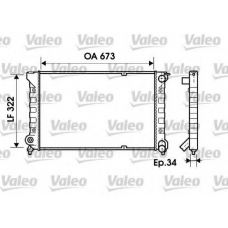734586 VALEO Радиатор, охлаждение двигателя