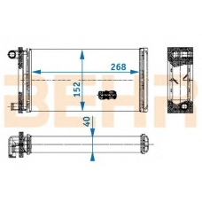 9200761 BEHR Heater core
