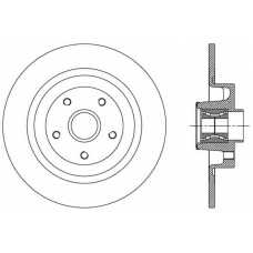 BDA2507.30 OPEN PARTS Тормозной диск