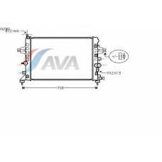 OL2363 AVA Радиатор, охлаждение двигателя