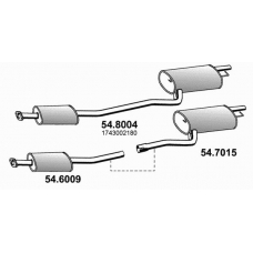 54.8004 ASSO Средний / конечный глушитель ог