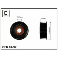 84-92 CAFFARO Натяжной ролик, поликлиновой  ремень