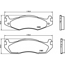 8DB 355 006-371 HELLA Комплект тормозных колодок, дисковый тормоз