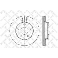 6020-2524V-SX STELLOX Тормозной диск