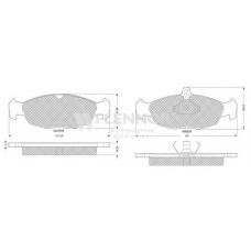 FB210148 FLENNOR Комплект тормозных колодок, дисковый тормоз