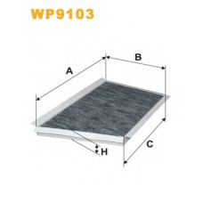 WP9103 WIX Фильтр, воздух во внутренном пространстве