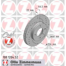 100.1204.52 ZIMMERMANN Тормозной диск